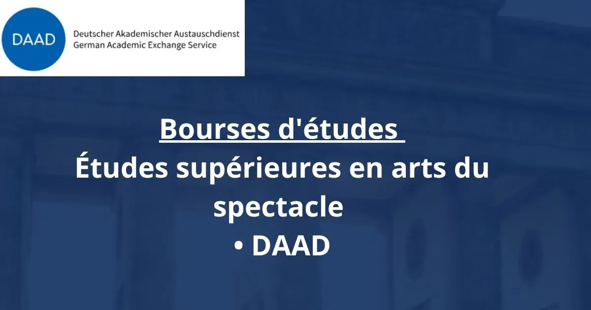 Bourses d'études - Études postuniversitaires dans le domaine des arts du spectacle • DAAD